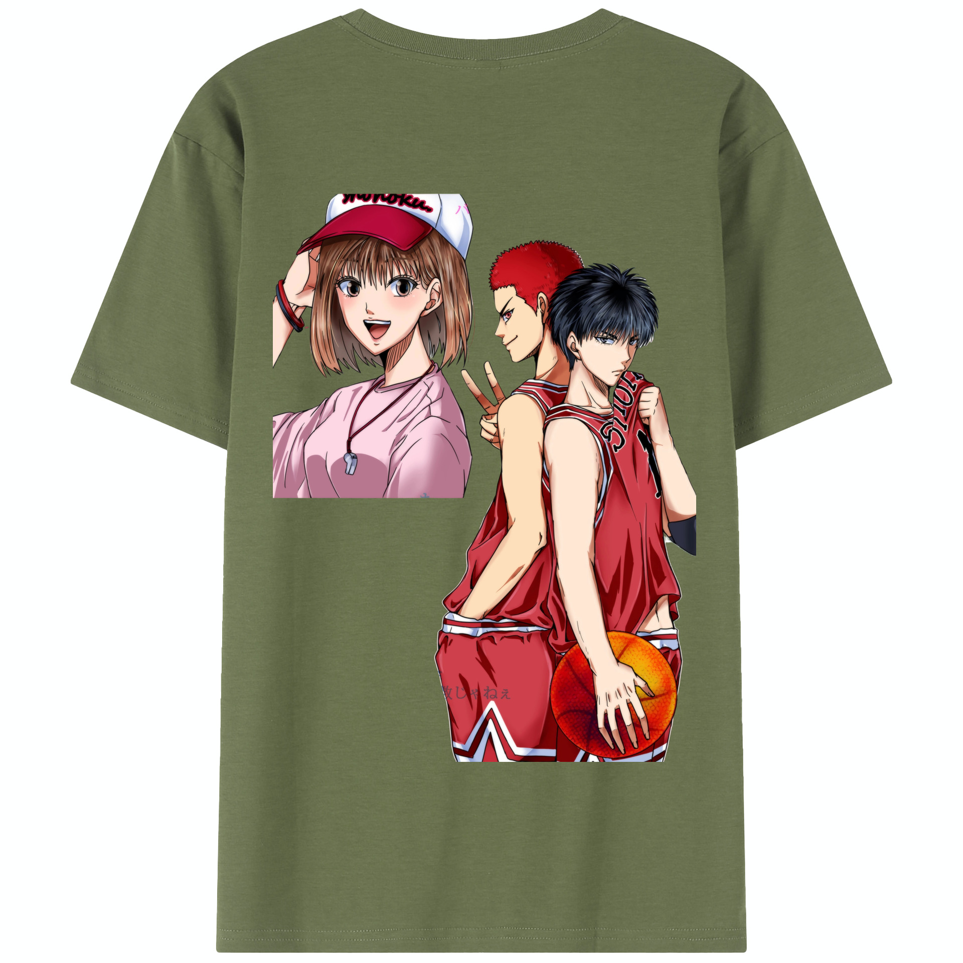 SLAM DUNK／スラムダンク 綿100％半袖Tシャツ（背面プリント）